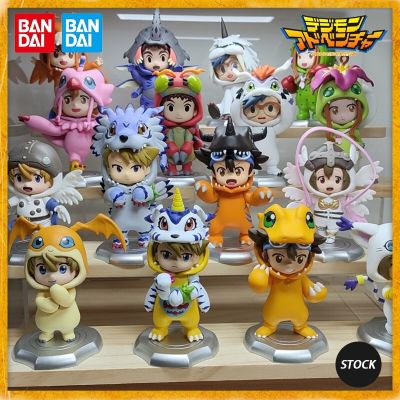 In Stock Bandai Digimon Adventure Series Blind Box Toy Doll Cute Kawaii Anime Figure Agumon Gabumon Patamon Tailmon Children Day