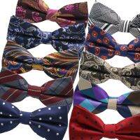 Fashion Mens Bow Ties Adjustable Man Bowties Butterflies Polka Dot Striped Floral Plaid Tuxedo Party Wedding Butterfly Accessory