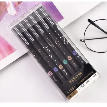 Constellation Pens Black Ink, 0.5mm, Erasable Gel Pens, Erasable