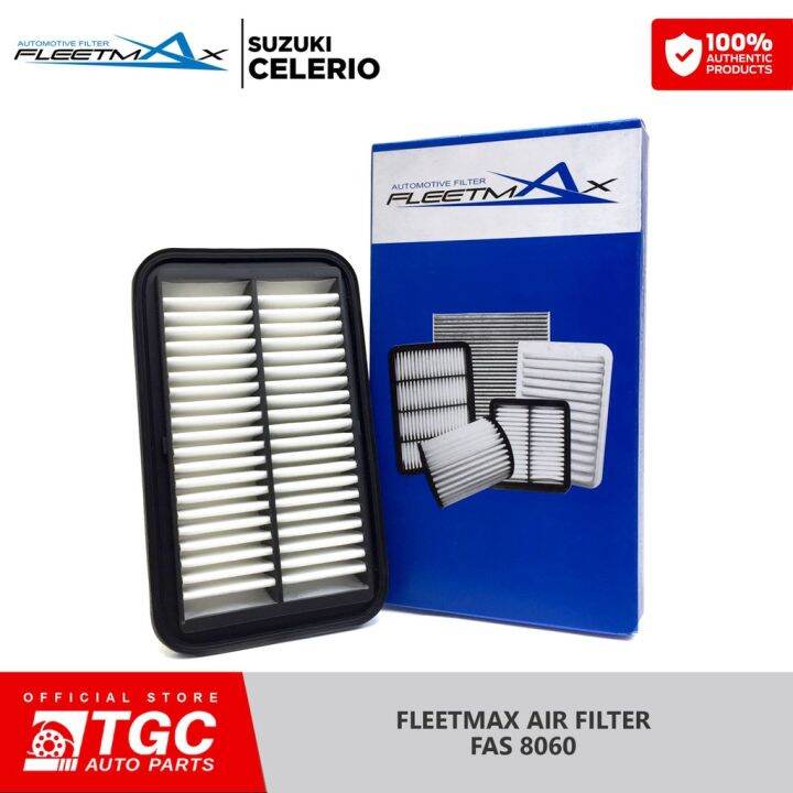 Fleetmax Air Filter 2F Air Cleaner Suzuki + Celerio 2009 +2010 + FAS8060 + 1pc Lazada PH