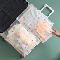 Travel Transparent Clothes Storage Bags for Shoes Makeup Underwear Zipper Travel Packing Portable Organizer PouchShoe Bags