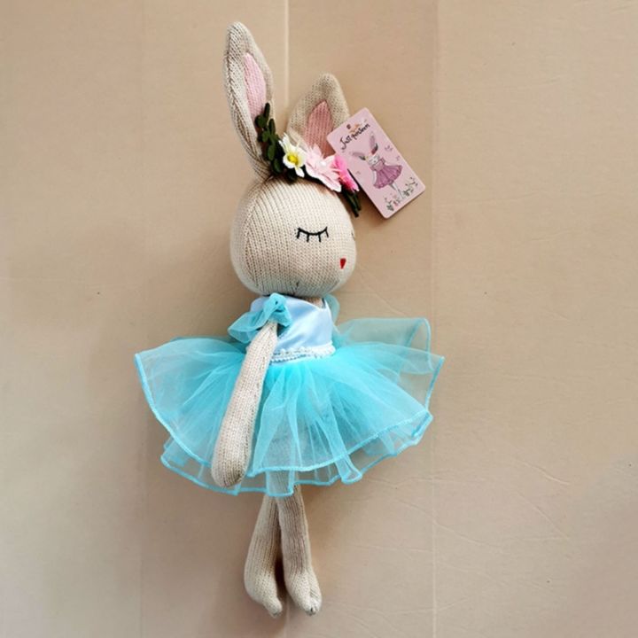ตุ๊กตากอดกระต่ายขายาว35ซม-boneka-mainan-ของเล่น-comfort-กระต่ายที่ถักกระต่ายความเหงา