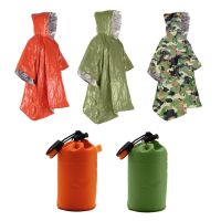 Portable Raincoat Military Waterproof Rain Coat Survival Poncho Outdoor Camping Tent Mat For Outdoor Hunting Hiking