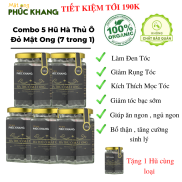 Combo 5 hũ Hà thủ ô đỏ mật ong rừng cao cấp Phúc Khang- Làm đen tóc