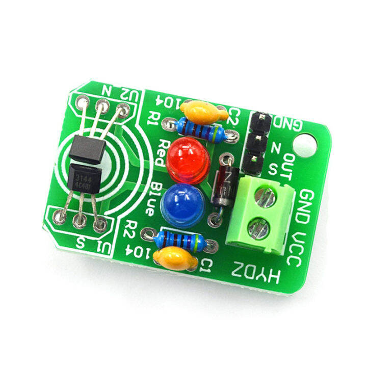 hall-magnetic-induction-sensor-magnetic-detection-pole-resolver-north-and-south-detection-module-diy-learning-kit