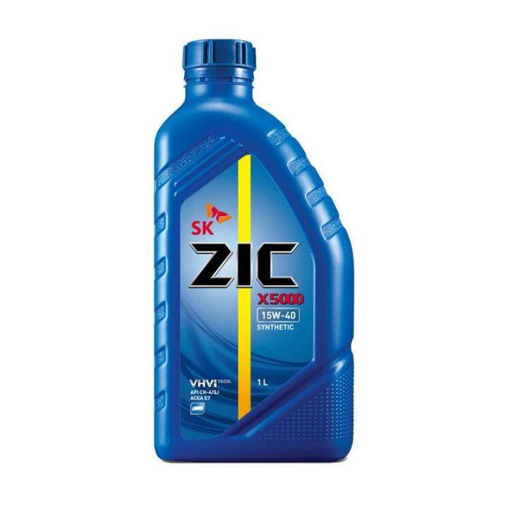 SK ZIC X5000 15W-40 Synthetic Motor Oil 1L ( 1 Liter ) For Diesel ...