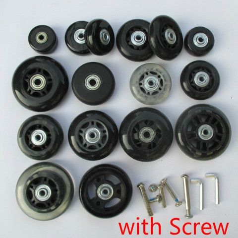 Universal Luggage Bag Suitcase Replacement Rubber Wheels Axles