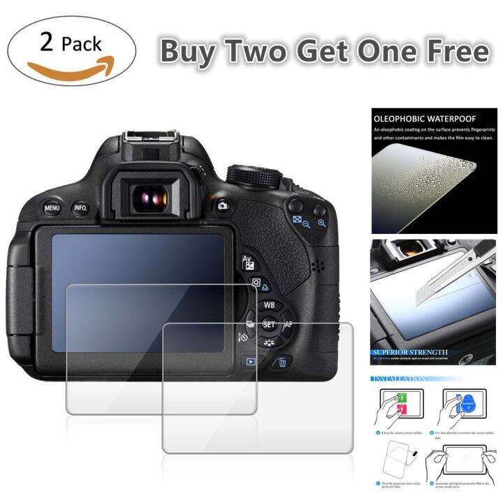 2x-glass-lcd-screen-protector-for-canon-eos-r100-r50-r10-r8-r7-r-rp-250d-4000d-2000d-90d-80d-850d-m50-r6-6d-mark-ii-t8i-t7-sl3-picture-hangers-hooks