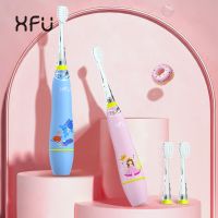 [Hot Sale] XFU 2113แบตเตอรี่ไฟฟ้าเด็ก39; แปรงสีฟันเปลี่ยนหัว DentalBrush สำหรับเด็กขนแปรงนุ่ม