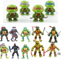 โมเดลฟิกเกอร์ อนิเมะ Tmnt Action Figure Teenage Mutant Ninja Turtles ขนาดเล็ก ของเล่นสําหรับเด็ก