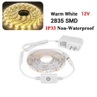 ไฟแปลกใหม่สายเทปไฟ Led Smd2835 5V หรี่แสงได้ไฟ Led เซ็นเซอร์สัมผัสไฟตู้เสื้อผ้าไฟตู้หลอดไฟ Led ยืดหยุ่นตู้เสื้อผ้า