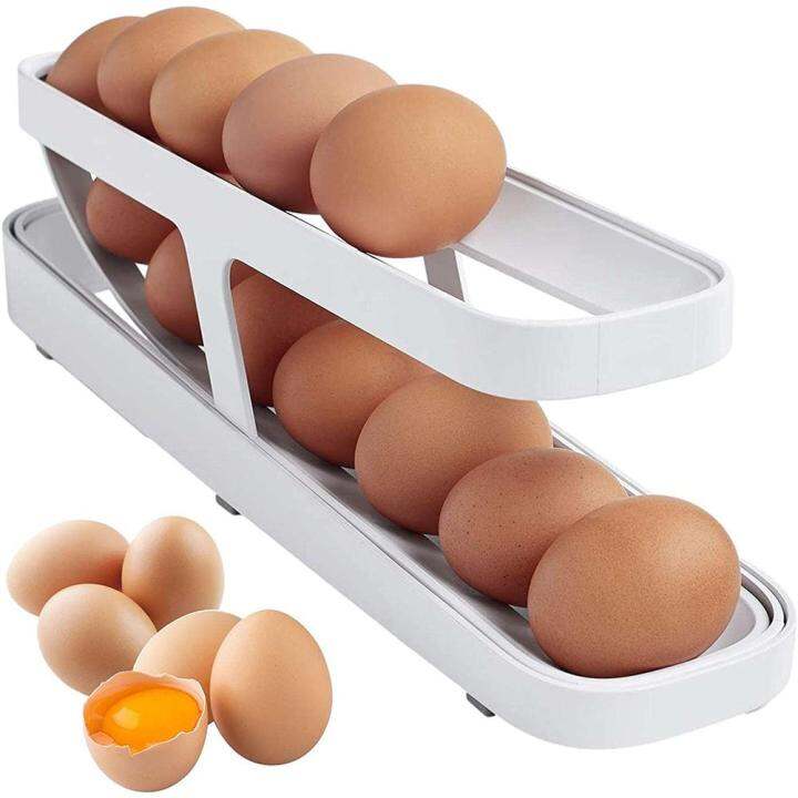 Twotier Organizer Egg Storage Box Egg Storage Container Rack Fridge