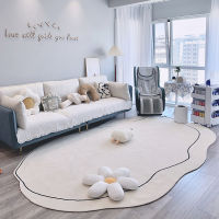 INS Large Plush Carpets Nordic Floor Mat for Living Room Irregular Area Rugs Non-slip Kids Play Mat Bedside Rug tapis alfombra