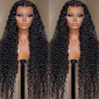 ▬☞✔ 30 Inch Water Curly Human Hair Wigs For Women Brazilian Loose Deep Wave Lace Frontal Wig Lace Front Human Hair Wigs Pre Plucked