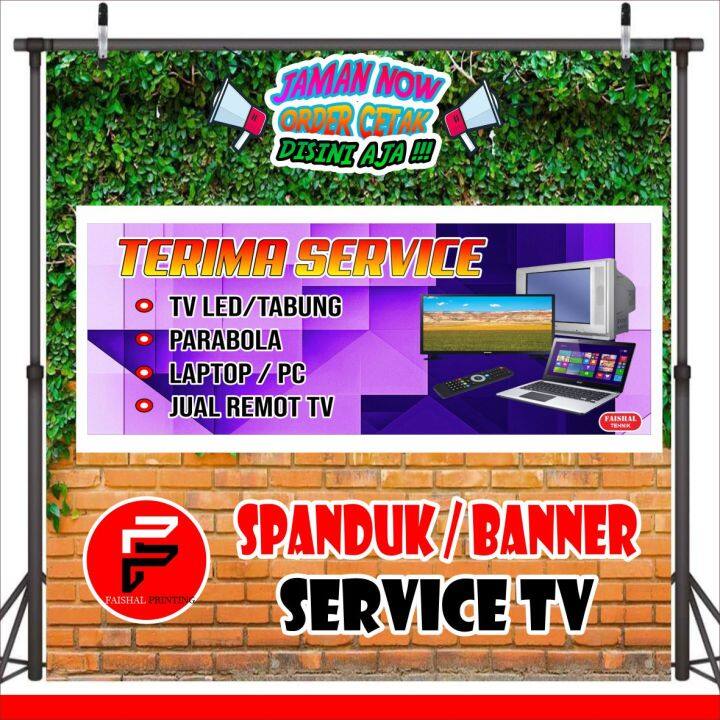 Spanduk Servis Elektronik Banner Service Elektro Spanduk Reparasi Spanduk Custom Ukuran