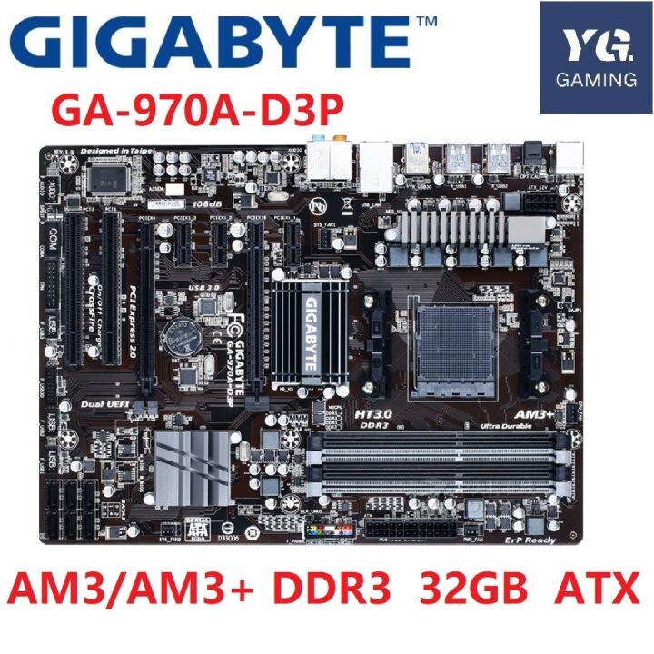 Gigabyte GA970ADS3P original motherboard Socket AM3/AM3+ DDR3 970A