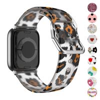 iWatch Series ultra 8 7 6 5 4 3 SE Printed accessories correa bracelet Strap for Apple Watch Band 44mm 40mm 45mm 38mm 41mm 49mm Straps