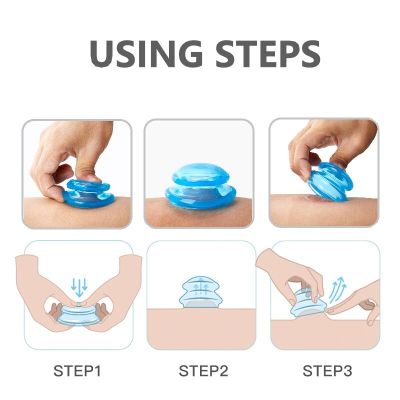‘；【-； 1/4 Pcs Silicone Vacuum Cupping Therapy Set Massage Body Cups Suction Cup Ventouse Anti Cellulite Loss Weight Relaxation Cupping