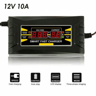 Automatic Inligent Car Battery Charger SON-1210D 12V 10A FastTricklePulse Repair Chargers Digital LCD Display Charger