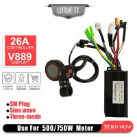 ตัวควบคุมคลื่นไซน์24/36/48V 26A 500/750W + จอแสดง V889สำหรับอุปกรณ์รถจักรยานไฟฟ้า Skuter Listrik M4 Kugoo