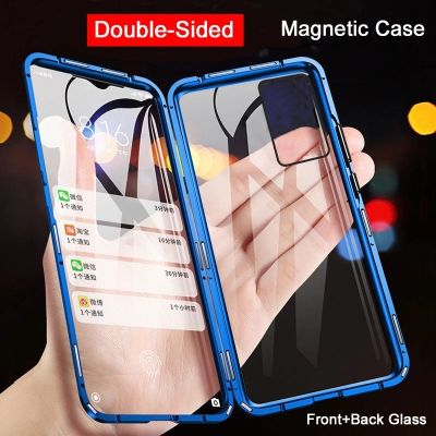 「Enjoy electronic」 Double-Sided Magnetic Glass Case For Samsung Galaxy A10 A11 A20 A30 A50 A70 A80 A41 A51 A71 A31 A91 M20 M31 A7 A8 A9 2018 Coque
