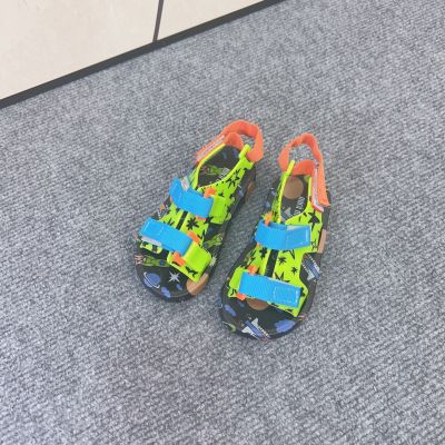 【free shipping】NewMelissaˉCamo sandali in velcro per bambini, scarpe da spiaggia, alla moda e comode