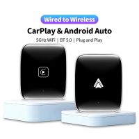 Acido สายเป็น Wireless CarPlay Android Auto AI กล่อง Silver Car Smart แปลง Mini Dongle Wifi Netflix Youtube Carplay กล่องสำหรับ Audi Toyota Mercedes VW Golf BMW Subaru