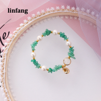 สร้อยข้อมือคริสตัลดอกไม้แฟชั่นเกาหลี Linfang