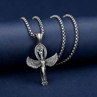 【CW】✑  Horus Medal Metal Pendant Ancient Egyptian Goddess Necklace for Men and Accessories Gifts