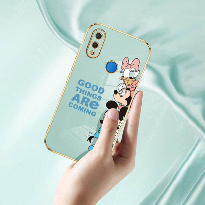 jiefie-การ์ตูน-mickey-mouse-สำหรับ-huawei-y9-2019-y9s-y9-prime-y7a-y6p-y7-pro-น่ารัก-mini-daisy-chrome-soft-tpu-โทรศัพท์กรณี