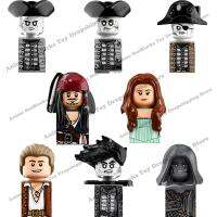 PG8048 X0160 ภาพยนตร์ Pirates the Caribbean Jack Sparrow ghost กัปตัน Mini Action ตัวเลขของเล่นประกอบของเล่นเด็กของขวัญวันเกิด-Cailine