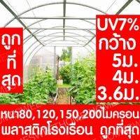 โปรโมชั่น *ค่าส่งถูก* พลาสติกคลุมโรงเรือน หน้ากว้าง 3.6 / 4 / 5เมตร หนา 80,120,150,200 ไมครอน โรงเรือน greenhouse โรงเรือนเพาะชำ ราคาถูก จอ ทัช อะไหล่ มือถือ แพรตูดชาร์จ ทัชสกรีน sumsung oppo ไอโฟน vivo