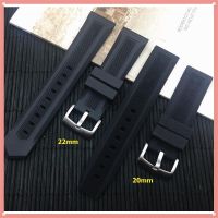 Suitable For 20Mm 22Mm Luxury Men Black Nature Watchbandsilicone Rubber Watch Band Belt Strap CARRER Buckle DRIVE TIMER 041