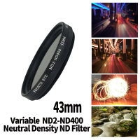 43mm Variable ND2-ND400 Neutral Density Filter Fader ND เลนส์แก้วปรับแสงได้ ใช้กับเลนส์กล้อง 43mm-final1