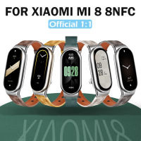 Original Strap for Xiaomi Mi Band 8 Bracelet Fashion Leather Replacement Wristband Miband 8 NFC Correa Mi Band 8 Canvas Straps Smartwatches