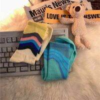 2023 New Fashion version 2022 trendy brand new color-blocking mid-tube socks for men and women bf style couples street casual sports stockings splicing Japanese style