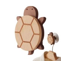 XHLXH Cute Solid Wood Turtle Shape for Childrens Room Hanging Wall Mounted Coat Rack Hook Clothes Hanger Door Knob