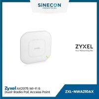 Zyxel ไซเซล รุ่น NWA210AX อุปกรณ์ขยายสัญญาณ Wireless AX2975 (WiFi 6), 4x4 (5G) + 2x2 (2.4G)MIMO Standalone/NebulaFlex AP