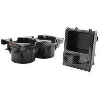 51168217953 for 3 Series E46 318I 320I 98-06 Carbon Fiber Center Console Water Cup Holder Coin Storage Box