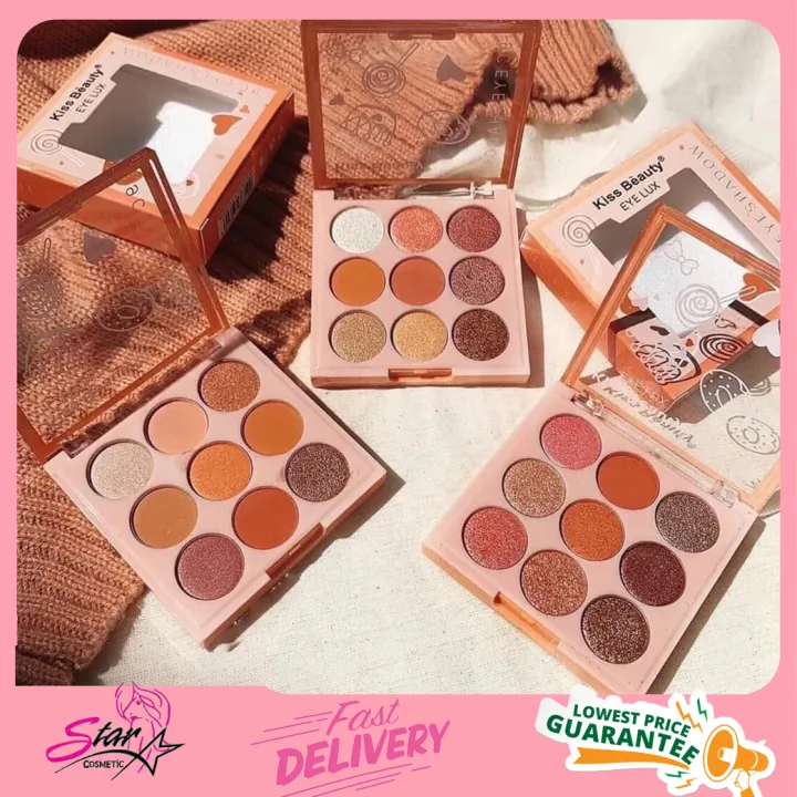 Kiss beauty Eye LUX 9 EyeShadow Lazada.co.th