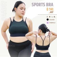 Bigbraco - AA087 พร้อมส่ง S-2XL สปอร์ตบราสายเดี่ยวหลังY 2ชั้น  มีซับใน ชั้นนอกเป็นผ้าร่อง  #สปอร์ตบราออกกำลังกาย #สปอร์ตบรา