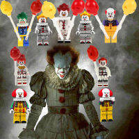 ภาพยนตร์สยองขวัญฮาโลวีนสตีเฟ่นคิงมัน Pennywise บิลของขวัญวันเกิดการศึกษาของเล่นสำหรับเด็ก DIY อาคารบล็อก Minifigures อิฐ