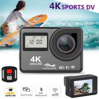 4K Dual Screen Sports DV WIFI 170D Remote Control Outdoor Waterproof Sports Pro Cam HD Camera DV Helmet Diving Camer