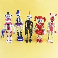 5 PcsSet Cute Anime Five Night At Freddy Toys Action Figure Fnaf Girls Bonnie Bear Foxy Pvc Model Children Gifts