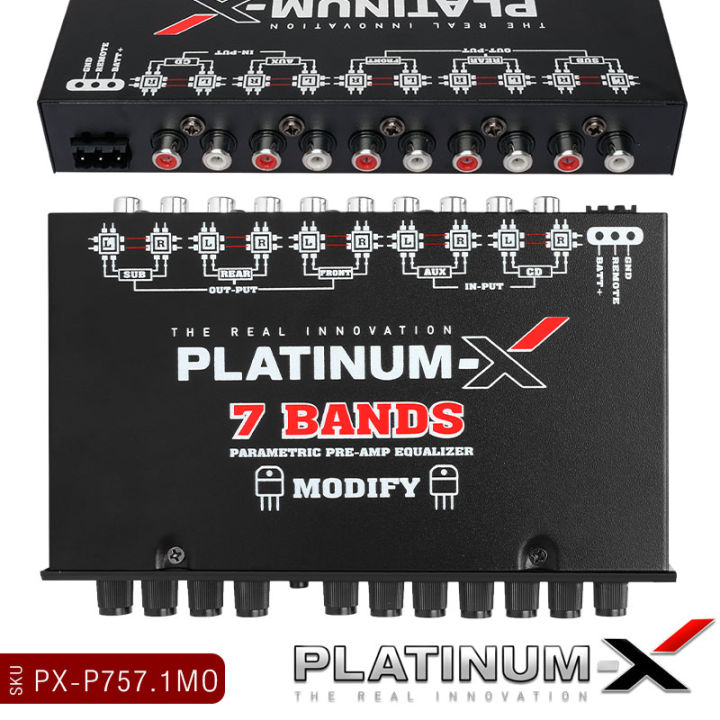 platinum-x-ปรีแอมป์รถยนต์-ปรีแอมป์-7แบนด์-ซับแยก-ปรับเสียงดี-pre-amp-preamp-amplifier-ปรีโม-ปรีโมแรงๆ-โมดิฟาย-midify-ทนทาน-ปรีรถยนต์-ปรี-ขายดี-757-739r-ขายดี