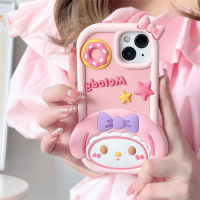 เคสโทรศัพท์เคสโทรศัพท์ลาย Melo สาวน่ารัก iPhone 14 13 12 11 Pro Max เคสโทรศัพท์เคสโทรศัพท์มือถือซิลิโคน