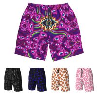 Mens swim shorts psychedelic magic mushroom Quick Dry Summer Beach Trunks Swimwear hawaii Bathing Suits with Pockets