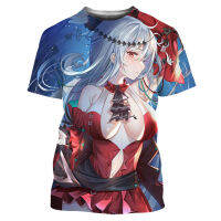 Arknights Girls Game Anime เสื้อยืดแขนสั้น Plus Size แฟชั่นผู้หญิงผู้ชาย streetwear 3D พิมพ์ tops