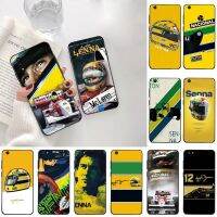 Nesae ปา☃♂PENGHUWAN Racing Ayrton Senna TPU ปกคลุมกรณีโทรศัพท์สีดำคิงส์ตันอะพอนฮัลล์สำหรับ Vivo Y91c Y17 Y51 Y67 Y55 Y93 Y81S Y19 V17 Vivos5