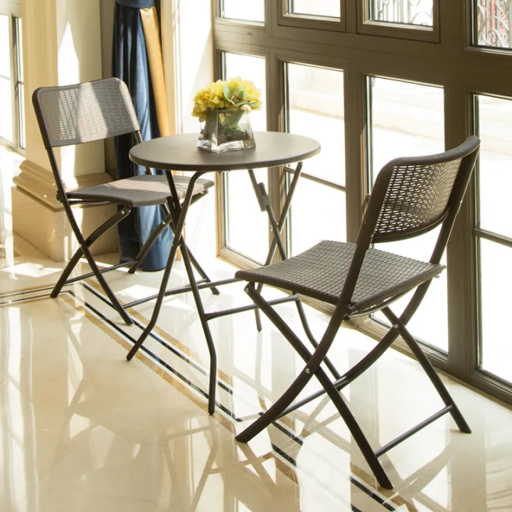 Jumo Outdoor Balcony Small Table and Chair Folding Chair Set OpenAir